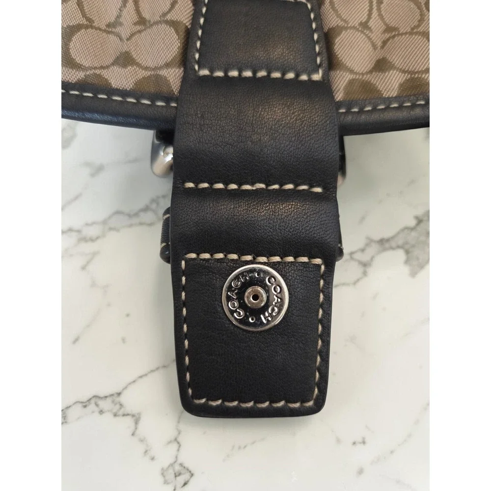 Vintage 2005 Coach Soho‎ Buckle Flap Crossbody Bag 4786 Black Leather Y2K